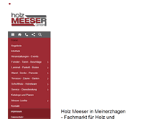 Tablet Screenshot of holz-meeser.de